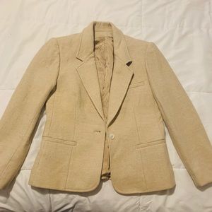 Fitted wool blazer